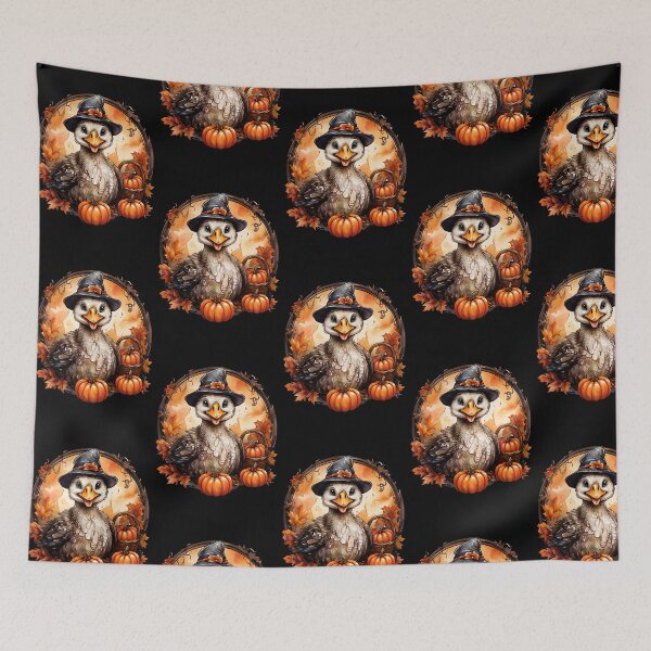 Item preview, Halloween Goose in Witch Hat – Cute Fall Farmhouse Pumpkin Animal Art designed and sold by Simplystik.