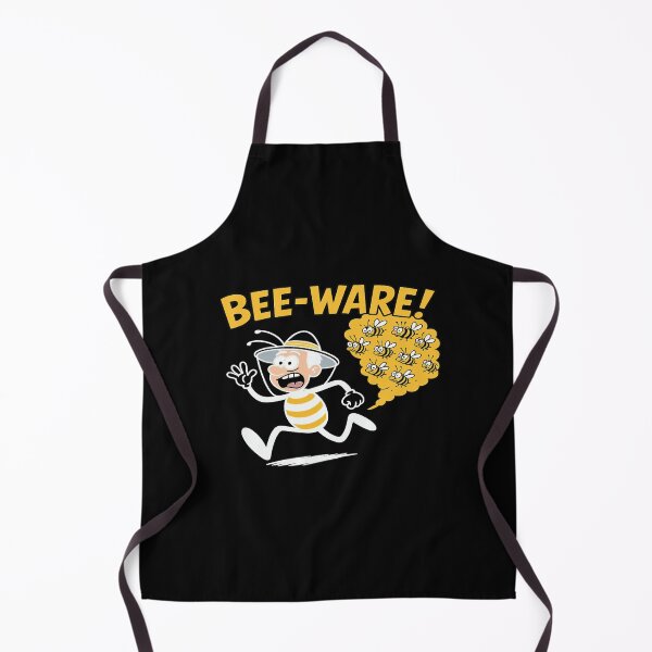 Item preview, Funny Cartoon Bee-Ware Design – Man Running from Bees designed and sold by sssweetness.