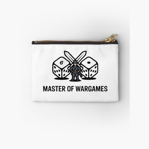 Item preview, Minimalist Board Game Design – “Master of Wargames” Crossed Dice & Soldier Icons designed and sold by VividOrganica.