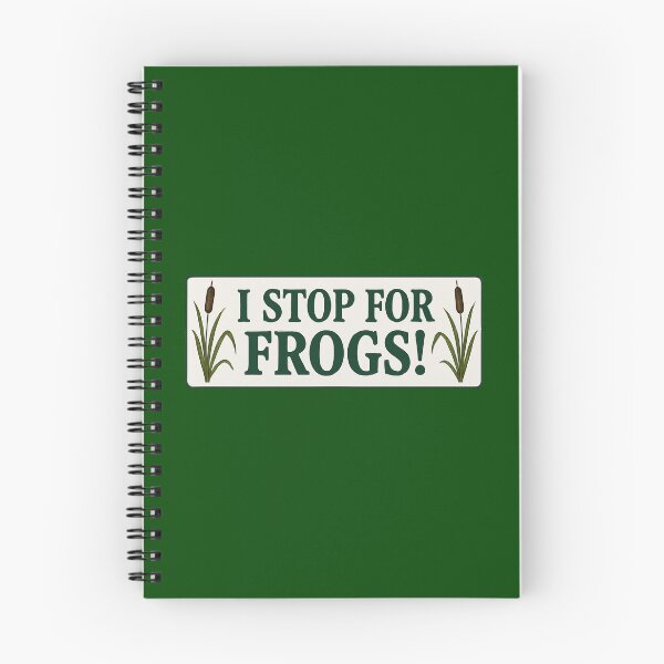 Item preview, I stop for frogs designed and sold by Broken Antler Designs .