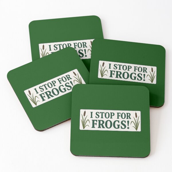 Item preview, I stop for frogs designed and sold by Broken Antler Designs .