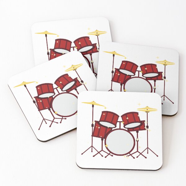 Item preview, drums+stars designed and sold by blackstarred.
