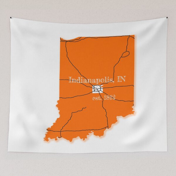 Item preview, Indianapolis, IN [Orange] designed and sold by PhilbonianDezin.