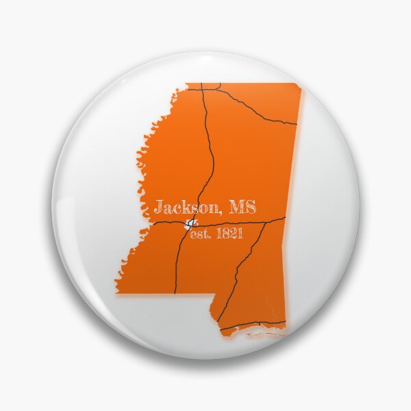 Artikelvorschau, Jackson, MS [Orange] entworfen und verkauft von PhilbonianDezin.