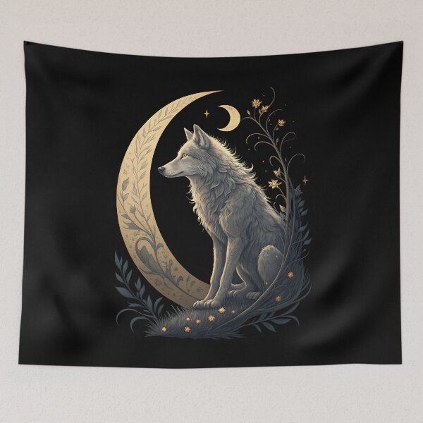 Item preview, Moonlight Wolf designed and sold by SolombraArt.