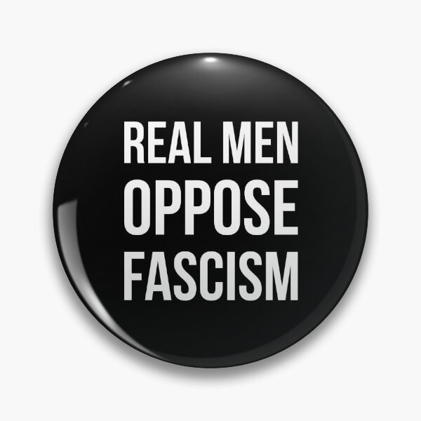 Item preview, Real men oppose fascism  designed and sold by Rachel the Artist .