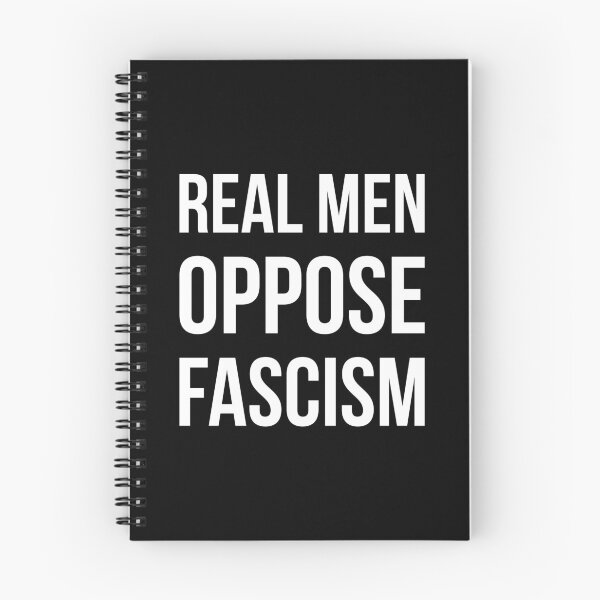Item preview, Real men oppose fascism  designed and sold by Rachel the Artist .