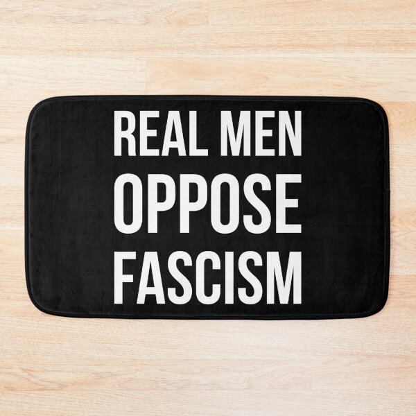 Item preview, Real men oppose fascism  designed and sold by Rachel the Artist .