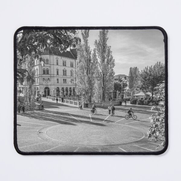 Item preview, Preseren Square Ljubljana Slovenia BW designed and sold by PhotoArt by Joan Carroll.