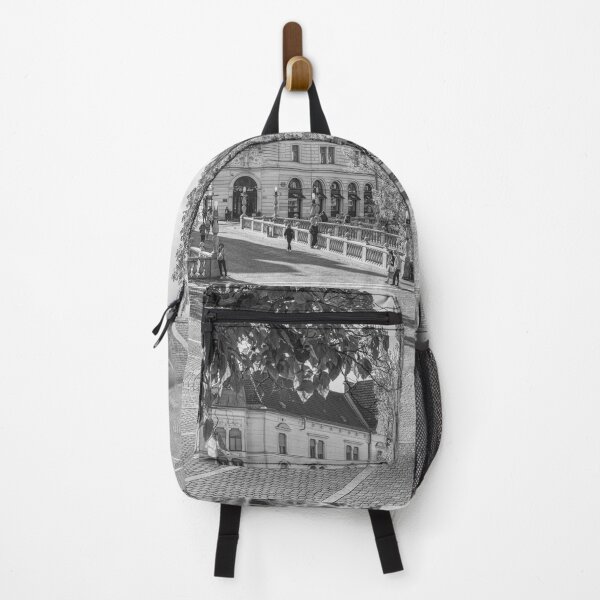 Item preview, Preseren Square Ljubljana Slovenia BW designed and sold by PhotoArt by Joan Carroll.