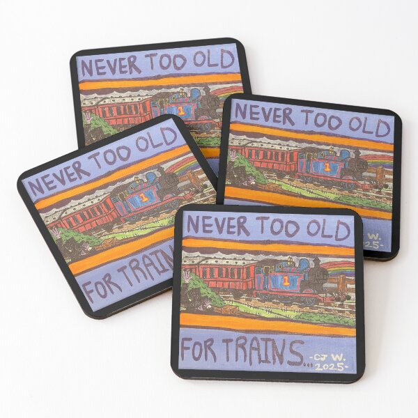 Item preview, Never Too Old For Trains designed and sold by Clinton James Weydert.