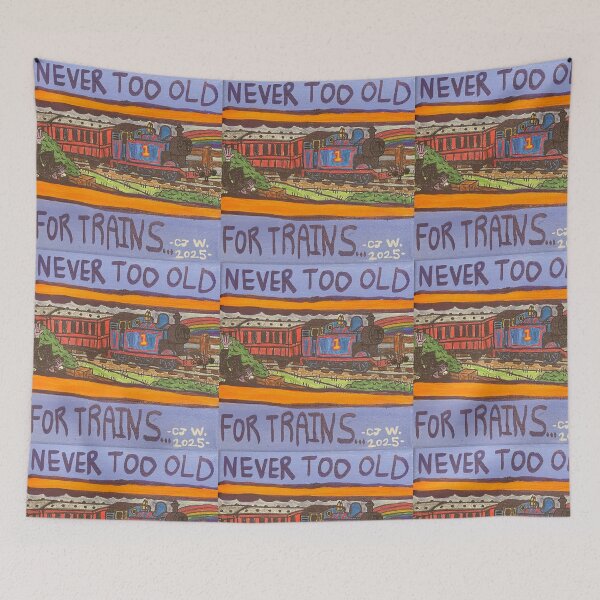 Item preview, Never Too Old For Trains designed and sold by Clinton James Weydert.