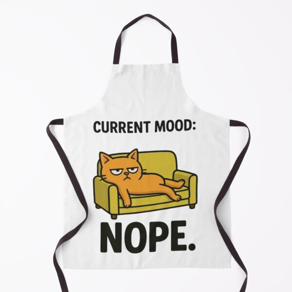 Item preview, Current Mood: Nope Funny Cat Design designed and sold by MemeMakersLab.