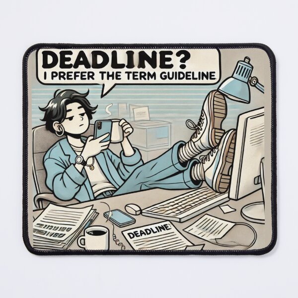 Item preview, Deadline Funny Office Quote Design designed and sold by MemeMakersLab.