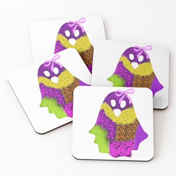Item preview, Patchwork Halloween Ghost Bold Spooky Cute Ghost Design designed and sold by baucestudio.