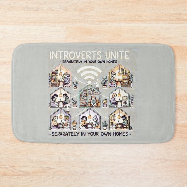Item preview, Introverts Unite Separately Funny Quote designed and sold by MemeMakersLab.
