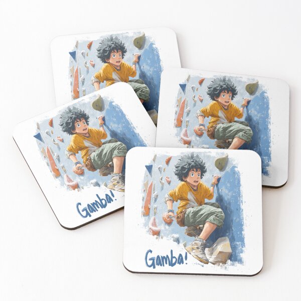 Item preview, Anime Rock Climber – Gamba! Inspiring Sports Art designed and sold by BeetleDots.