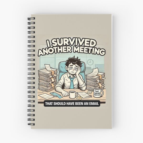 Item preview, I Survived Another Meeting – Funny Office Meme designed and sold by MemeMakersLab.