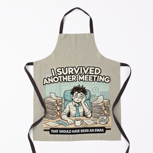 Item preview, I Survived Another Meeting – Funny Office Meme designed and sold by MemeMakersLab.
