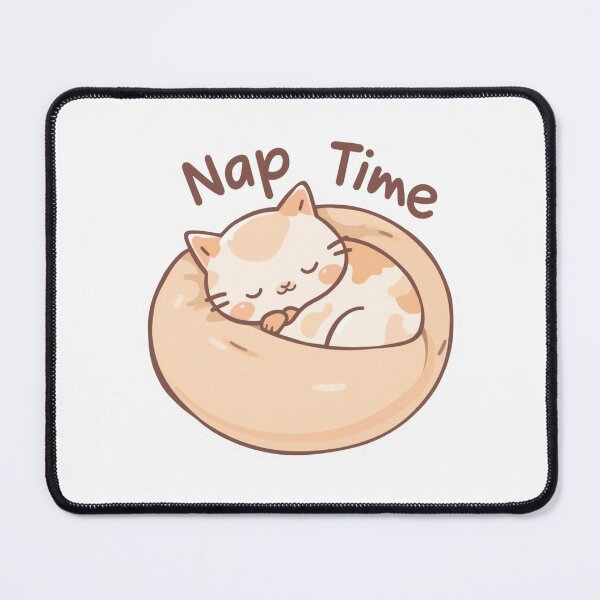 Item preview, Nap Time – Sleepy Cat Illustration designed and sold by Merch By Style.