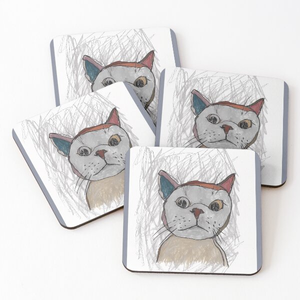 Item preview, Quirky Cat Sketch designed and sold by Fopkhosscop.