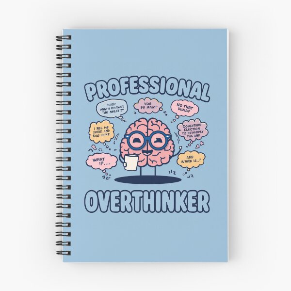 Item preview, Professional Overthinker Funny Brain Meme designed and sold by MemeMakersLab.