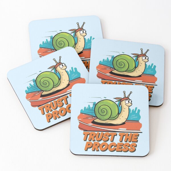 Item preview, Trust the Process Snail Motivation Quote designed and sold by MemeMakersLab.