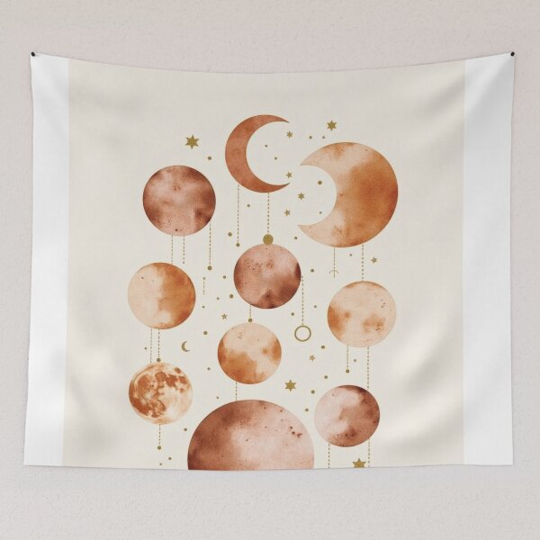 Item preview, Boho Moons and Stars designed and sold by Mary Spencer.