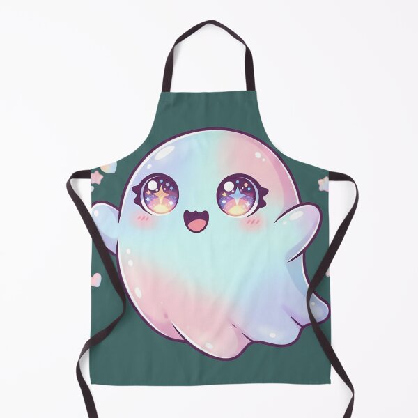Item preview, Cute Kawaii Ghost with Big Eyes – Transparent Vector Design designed and sold by Nuvra Clothing.