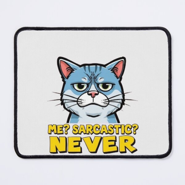 Item preview, Sarcastic Cat Meme – Me? Never! designed and sold by MemeMakersLab.