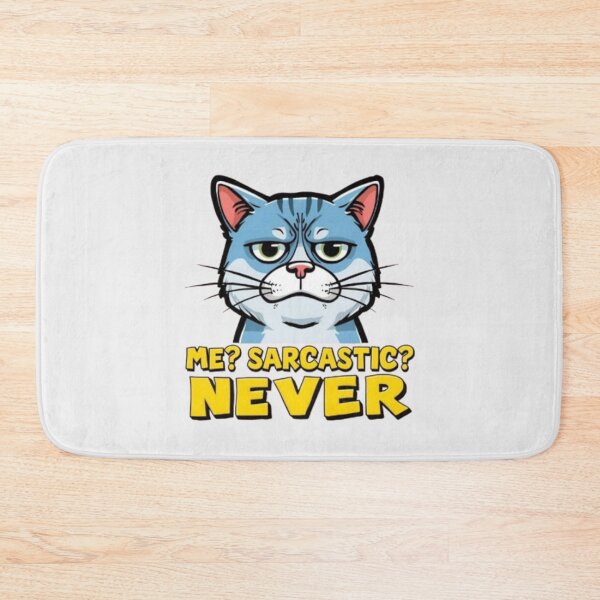 Item preview, Sarcastic Cat Meme – Me? Never! designed and sold by MemeMakersLab.