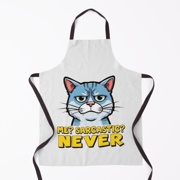 Item preview, Sarcastic Cat Meme – Me? Never! designed and sold by MemeMakersLab.
