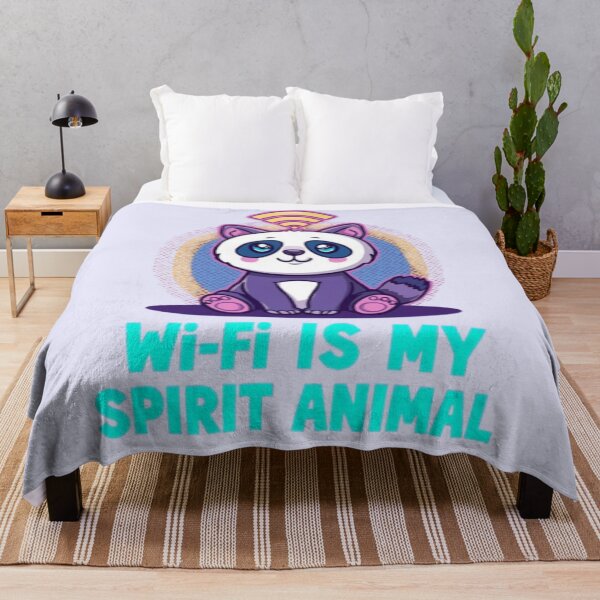 Item preview, Wi-Fi Is My Spirit Animal – Cute Panda Meme Design designed and sold by MemeMakersLab.