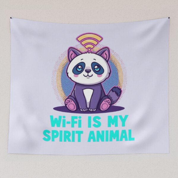 Item preview, Wi-Fi Is My Spirit Animal – Cute Panda Meme Design designed and sold by MemeMakersLab.