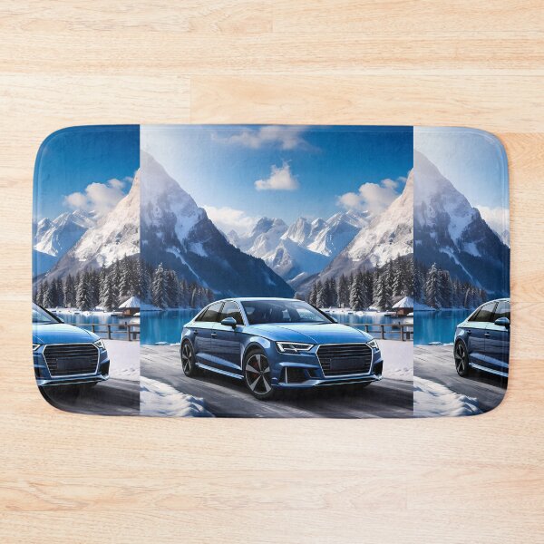 Item preview, Sleek Sedan Shines In Alpine Setting Under Clear Skies designed and sold by RevUpDesign.
