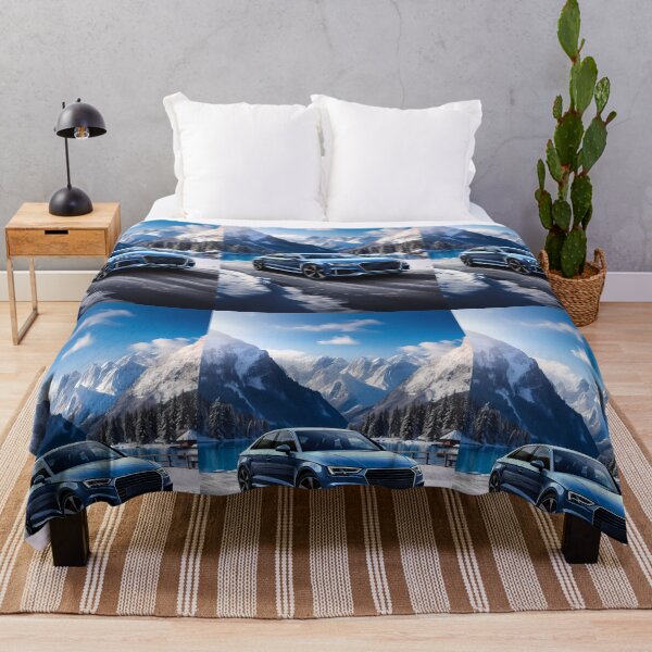 Item preview, Sleek Sedan Shines In Alpine Setting Under Clear Skies designed and sold by RevUpDesign.