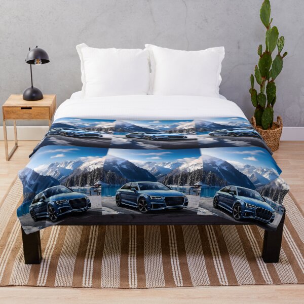 Item preview, Sleek Sedan Shines In Alpine Setting Under Clear Skies designed and sold by RevUpDesign.
