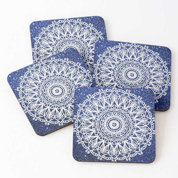 Item preview, Mandala Art Geometric Blue Turquoise Meditation Sacred Geometry Design designed and sold by DivineMandala.
