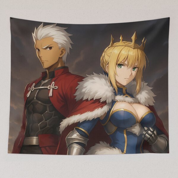 Item preview, Archer Saber Fate Stay Night Anime Heroic Alliance designed and sold by riadjamai.