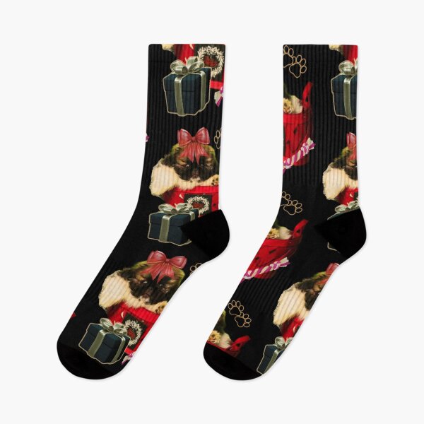 Item preview, Christmas Peke Cute Puppy Funny Colorful Design designed and sold by EarthArtDesigns.