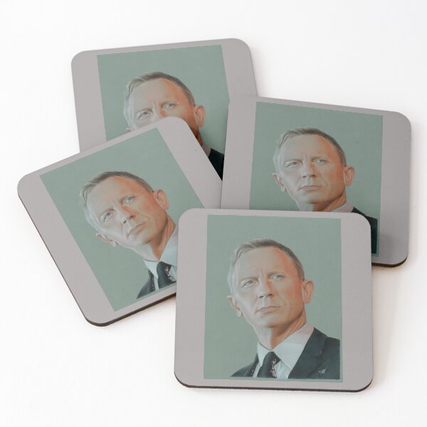 Item preview, DANIEL-CRAIG-COLOURED-ENCIL-PORTRAIT designed and sold by JamesNicholsa.