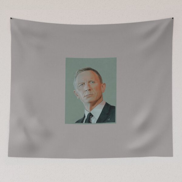 Item preview, DANIEL-CRAIG-COLOURED-ENCIL-PORTRAIT designed and sold by JamesNicholsa.
