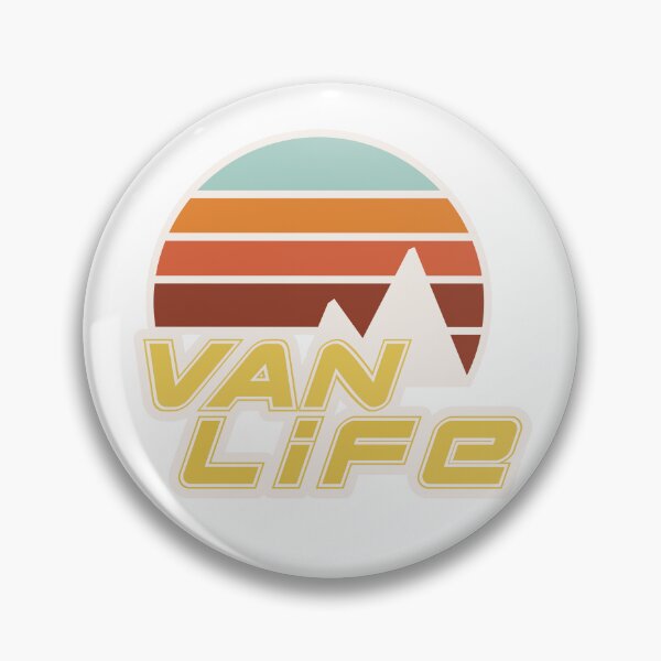 Item preview, Van Life Retro Sunset Mountain Adventure 70's style vintage sunset designed and sold by Surfer Dave Designs.