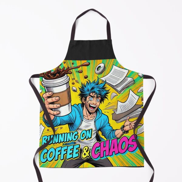 Item preview, Funcionando con café y caos: diseño cómico divertido designed and sold by MemeMakersLab.