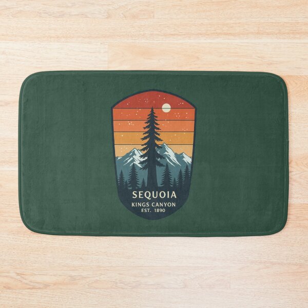 Item preview, Vintage Sequoia Kings Canyon Badge Design – National Park Adventure Sunset Art designed and sold by NoctaHike.