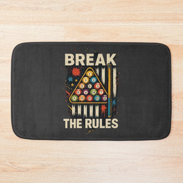 Item preview, Break The Rules Billiards American Flag Patriotic Pool  designed and sold by tronictees.