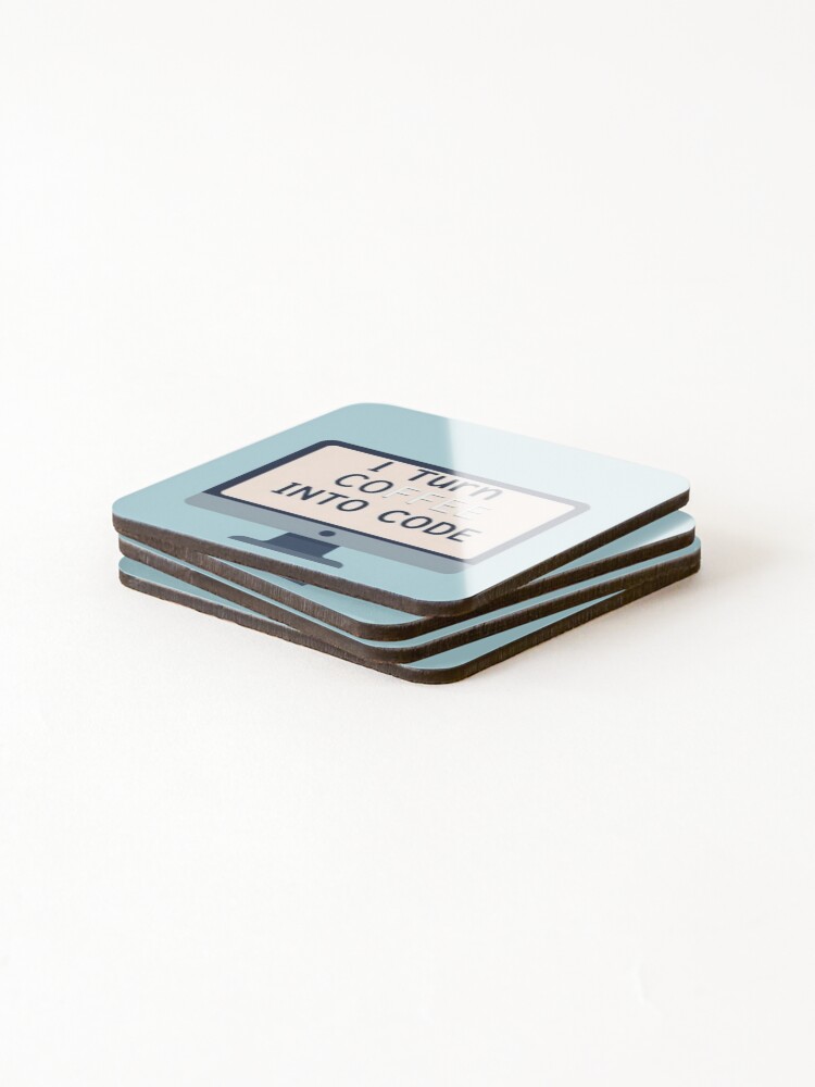 Thumbnail 4 of 5, Coasters (Set of 4), coding , code designed and sold by ALIIARTT.