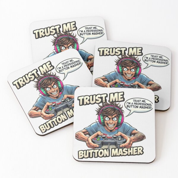 Item preview, Trust Me, I’m a Professional Button Masher – Funny Gamer Design designed and sold by MemeMakersLab.