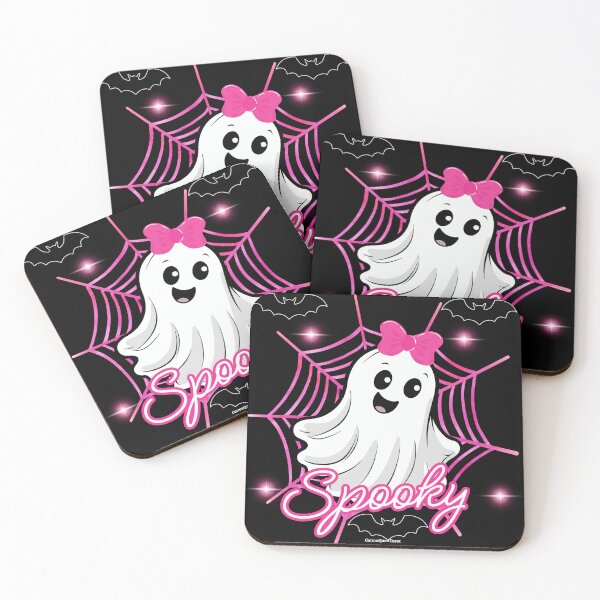Item preview, Spooky Pink Bow Ghost Design designed and sold by CarmaQuanTarot.