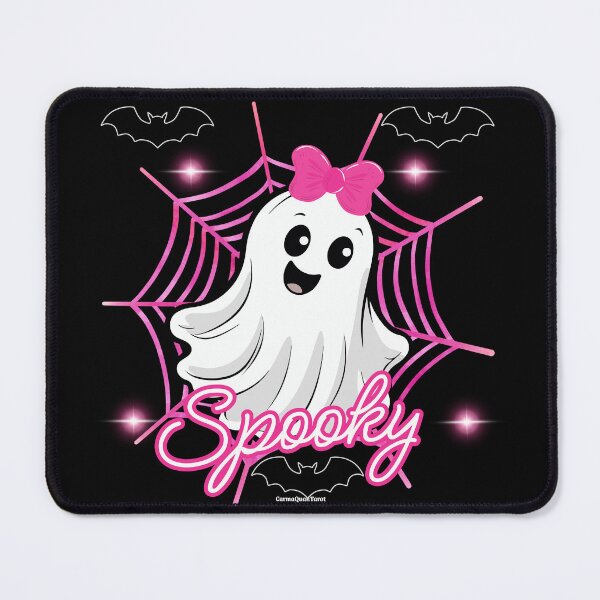 Item preview, Spooky Pink Bow Ghost Design designed and sold by CarmaQuanTarot.